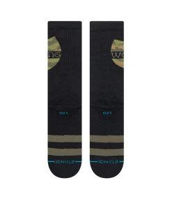 STANCE Clan In Da Front Crew Sock - Black -Skateboard Kortingswinkel stance clan in da front crew sock black 3