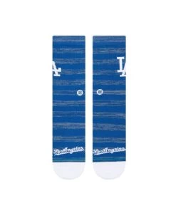STANCE Dodgers Twist Crew Sock - Royal -Skateboard Kortingswinkel stance dodgers twist crew sock royal 2