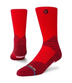 STANCE Icon Sport Crew - Red -Skateboard Kortingswinkel stance icon sport crew red 1