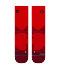 STANCE Icon Sport Crew - Red -Skateboard Kortingswinkel stance icon sport crew red 3