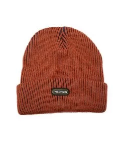 THEORIES OF ATLANTIS 2 Tone Knit Beanie - Burnt Orange