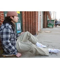 THEORIES OF ATLANTIS Plaza Jeans - Sand/Contrast Stitch -Skateboard Kortingswinkel theories of atlantis plaza jeans sand contrast sti 5