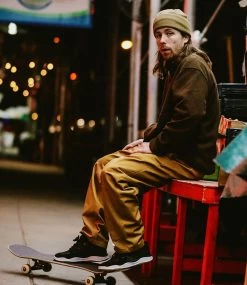 THEORIES OF ATLANTIS Stamp Lounge Pant - Wheat -Skateboard Kortingswinkel theories of atlantis stamp lounge pant wheat 4