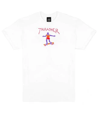 THRASHER Gonz Fill T-Shirt - White 3 THRASHER Gonz Fill T-Shirt - White