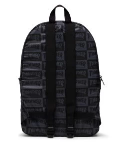 Thrasher Packable Daypack - Black/Grey -Skateboard Kortingswinkel thrasher packable daypack black grey 3