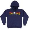 THRASHER Spectrum Hoodie - Navy 2 THRASHER Spectrum Hoodie - Navy -Skateboard Kortingswinkel thrasher spectrum hoodie navy