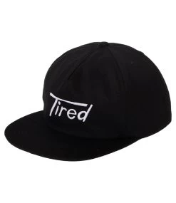 TIRED Old Mobil 5 Panel Cap - Black -Skateboard Kortingswinkel tired old mobil 5 panel cap black 2