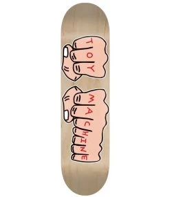 TOY MACHINE Large Fists Deck - 8.25 -Skateboard Kortingswinkel toy machine large fists deck 825 1