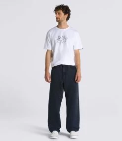 VANS Nick Michel Check-5 Loose Tprd Denim Pan - Dress Blues -Skateboard Kortingswinkel vans nick michel check 5 loose tprd denim pan dres 3