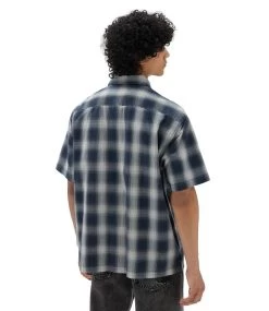 VANS Nick Michel T-Shirt Woven - Dress Blues -Skateboard Kortingswinkel vans nick michel t shirt woven dress blues 2