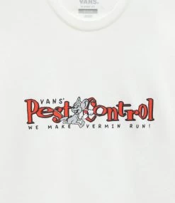 VANS Vans Pest Control Ss Tee - Marshmallow -Skateboard Kortingswinkel vans vans pest control ss tee marshmallow 2