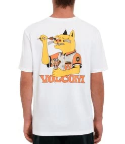 VOLCOM Fa Nando Von Arb T-Shirt - White -Skateboard Kortingswinkel volcom fa nando von arb t shirt white 1