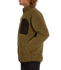 VOLCOM Muzzer Fuzzar Zip - Service Green -Skateboard Kortingswinkel volcom muzzer fuzzar zip service green 2