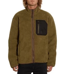 VOLCOM Muzzer Fuzzar Zip - Service Green -Skateboard Kortingswinkel volcom muzzer fuzzar zip service green 3