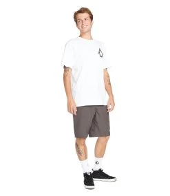 VOLCOM Skate Vitals Axel 21" Hybrid Short - Storm Cloud -Skateboard Kortingswinkel volcom skate vitals axel 21 hybrid short storm clo 1