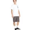 VOLCOM Skate Vitals Axel 21" Hybrid Short - Storm Cloud -Skateboard Kortingswinkel volcom skate vitals axel 21 hybrid short storm clo