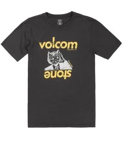 VOLCOM Stonepur T-Shirt - Vintage Black -Skateboard Kortingswinkel volcom stonepur t shirt vintage black 6