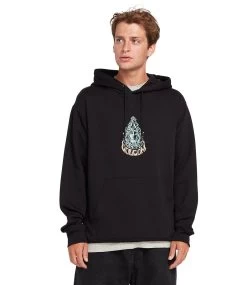 VOLCOM Strike Hoodie - Black -Skateboard Kortingswinkel volcom strike hoodie black 2