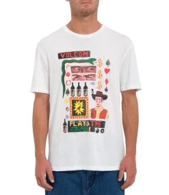 VOLCOM Westgames T-Shirt - White -Skateboard Kortingswinkel volcom westgames t shirt white 1